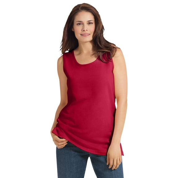 Woman Within Plus Size Perfect Scoopneck Tank (Petite Available)