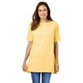 thumbnail image 1 of Woman Within Plus Size Perfect Short-Sleeve Boatneck Tunic, 1 of 5