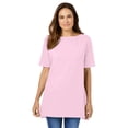 thumbnail image 1 of Woman Within Plus Size Perfect Short-Sleeve Boatneck Tunic, 1 of 5