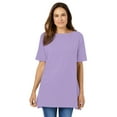thumbnail image 1 of Woman Within Plus Size Perfect Short-Sleeve Boatneck Tunic, 1 of 5