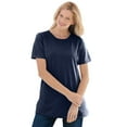 thumbnail image 1 of Woman Within Plus Size Perfect Short-Sleeve Crewneck Tee, 1 of 6