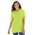 thumbnail image 1 of Woman Within Plus Size Perfect Short-Sleeve Crewneck Tee, 1 of 6