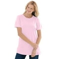 thumbnail image 1 of Woman Within Plus Size Perfect Short-Sleeve Crewneck Cotton Tee, 1 of 6
