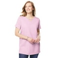 thumbnail image 1 of Woman Within Plus Size Perfect Short-Sleeve Keyhole Tee, 1 of 6