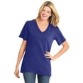 thumbnail image 1 of Woman Within Plus Size Perfect Short-Sleeve V-Neck Tee (Petite Available), 1 of 6