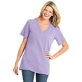 thumbnail image 1 of Woman Within Plus Size Perfect Short-Sleeve V-Neck Tee (Petite Available), 1 of 6