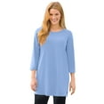thumbnail image 1 of Woman Within Plus Size Perfect Three-Quarter-Sleeve Scoopneck Tunic, 1 of 6