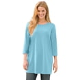 thumbnail image 1 of Woman Within Plus Size Perfect Three-Quarter-Sleeve Scoopneck Tunic, 1 of 6