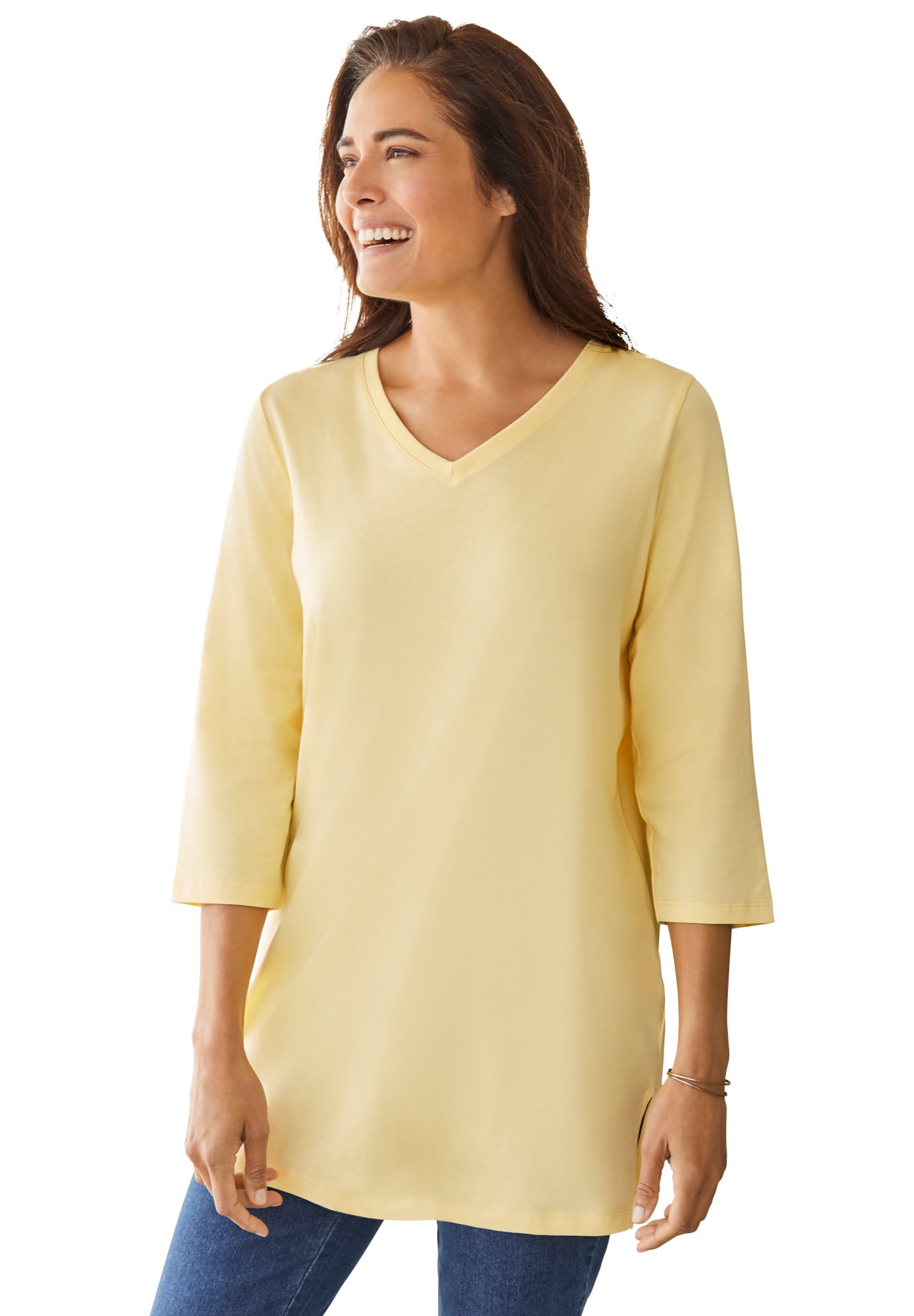 yellow tunic top