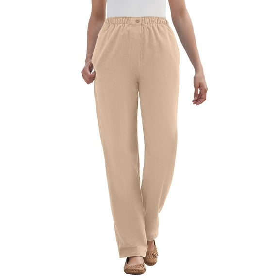 Woman Within Plus Size Petite 7-Day Corduroy Straight-Leg Pant