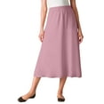 thumbnail image 1 of Woman Within Plus Size Petite 7-Day Knit A-Line Skirt, 1 of 5
