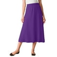 thumbnail image 1 of Woman Within Plus Size Petite 7-Day Knit A-Line Skirt, 1 of 5