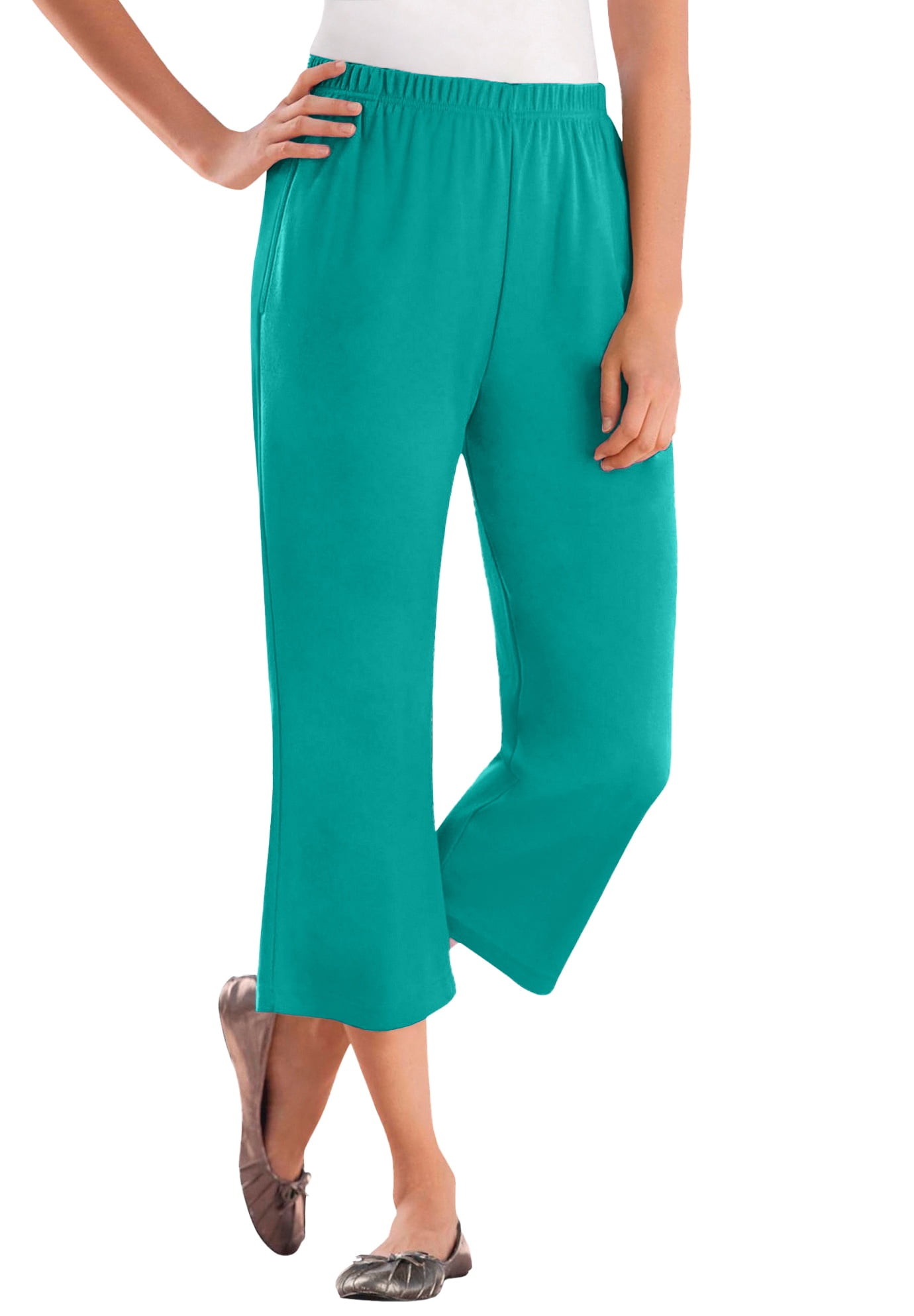 Plus Size Petite 7-Day Knit Capri