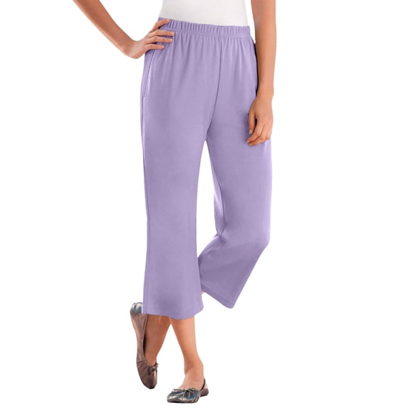 Woman Within Plus Size Petite 7-Day Knit Capri