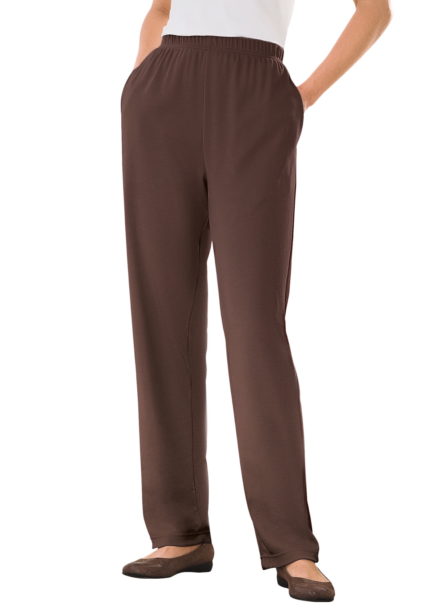 1) Kmart Basic Editions 2X Women's 100% Cotton EGP Knit Pants Elastic Waist  New on eBid United States