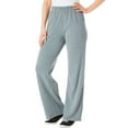 thumbnail image 1 of Woman Within Plus Size 7-Day Knit Wide-Leg Pull-On Pants, 1 of 5