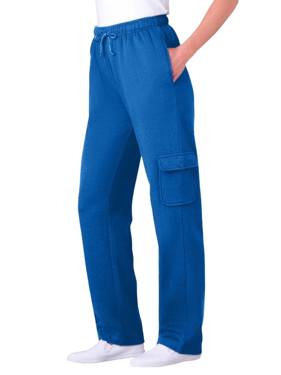 Plus Size Petite 7-Day Wide-Leg Elastic-Waist Stretchy Knit Pant