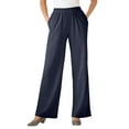 thumbnail image 1 of Woman Within Plus Size Petite 7-Day Knit Wide-Leg Pant, 1 of 6