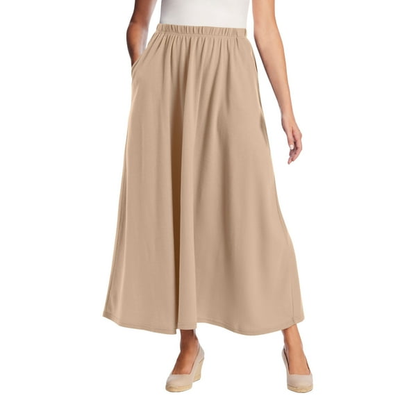 Woman Within Plus Size Petite 7-Day Maxi Skirt