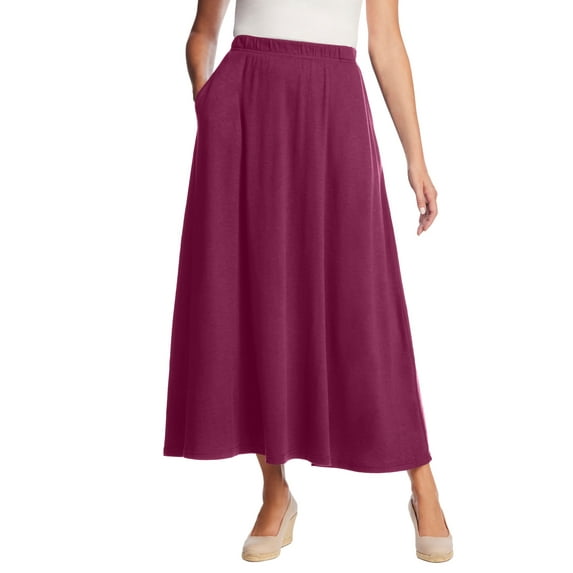 Woman Within Plus Size Petite 7-Day Maxi Skirt