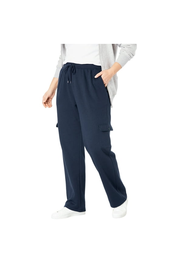 Plus Size Better Fleece Cargo Sweatpant (Petite & Tall Available)
