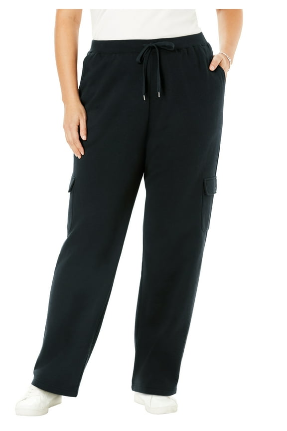 Plus Size Better Fleece Cargo Sweatpant (Petite & Tall Available)
