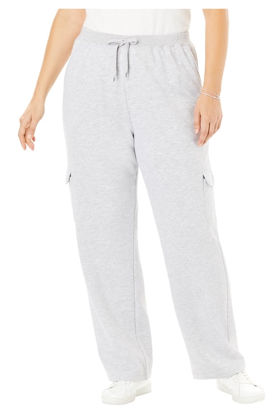 Plus Size Better Fleece Cargo Sweatpant (Petite & Tall Available)
