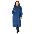thumbnail image 1 of Woman Within Plus Size Petite Button Front Corduroy Dress, 1 of 3
