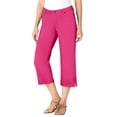 thumbnail image 1 of Woman Within Plus Size Petite Stretch Denim Five-Pocket Capri Jeans, 1 of 6