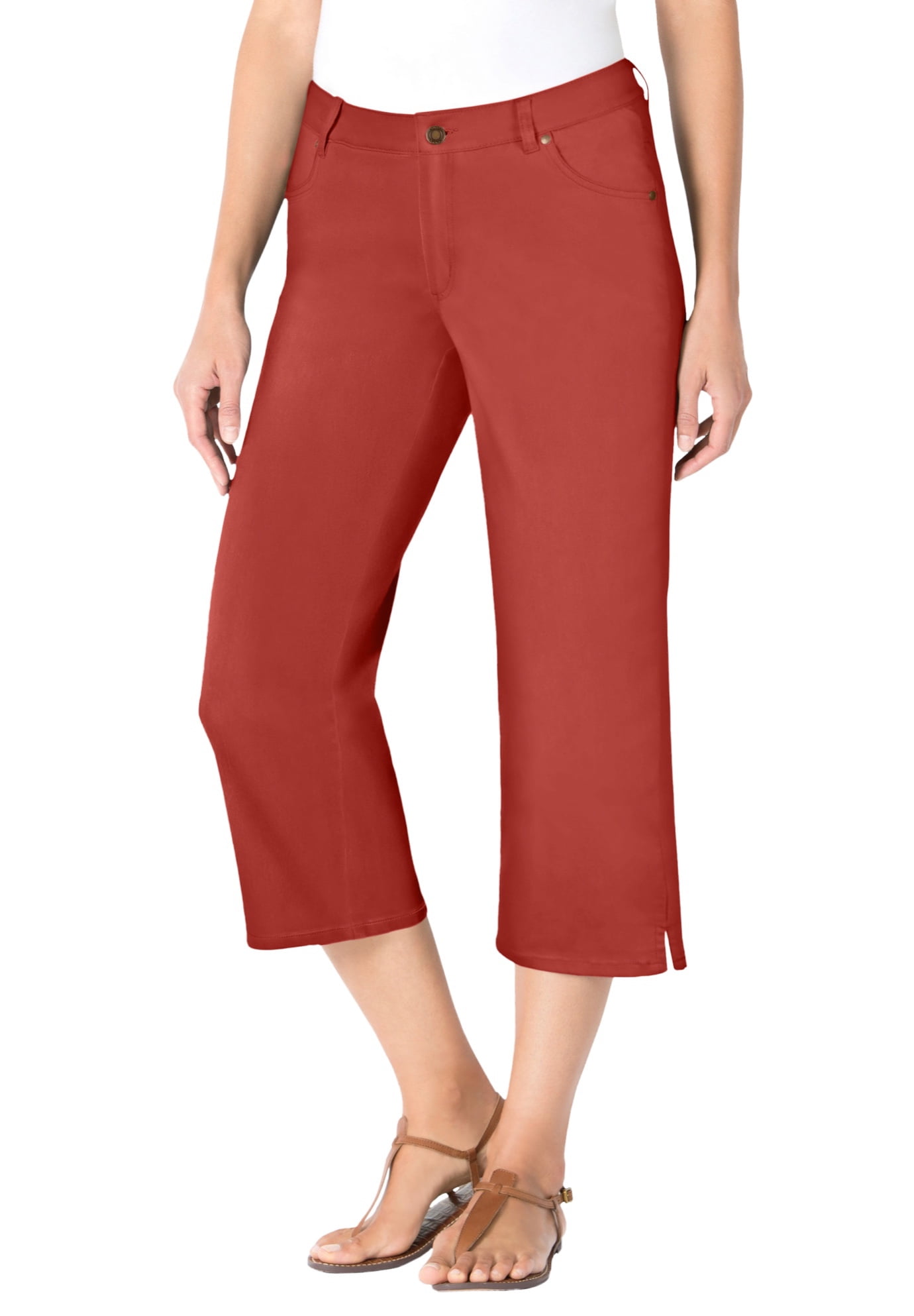 Woman Within Women's Plus Size Petite Capri Stretch Jean Jean