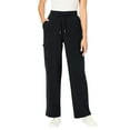 thumbnail image 1 of Woman Within Plus Size Petite Knit Pull-On Drawstring Cargo Pants, 1 of 3