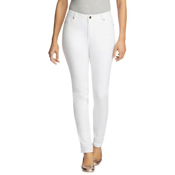 Woman Within Plus Size Petite Slim-Leg Stretch Comfort Denim Five-Pocket Jeans