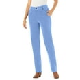 thumbnail image 1 of Woman Within Plus Size Petite Corduroy Straight Leg Stretch Pant, 1 of 3