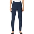 thumbnail image 1 of Woman Within Plus Size Petite Fineline Stretch Denim Skinny Pull-On Jeans, 1 of 4