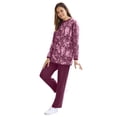 thumbnail image 1 of Woman Within Plus Size Fleece Sweatshirt Set, 1 of 4