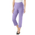 thumbnail image 1 of Woman Within Plus Size Petite Pull-On  Elastic-Waist Stretch Denim Capri Jeans, 1 of 4