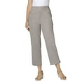 thumbnail image 1 of Woman Within Plus Size Petite Pull-On Flex Elastic-Waist Stretch Denim Capri Jeans, 1 of 4