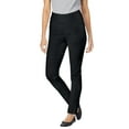 thumbnail image 1 of Woman Within Plus Size Petite  Slim-Leg Pull-On Gap-Free Stretch-Denim Jeans, 1 of 6