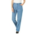 thumbnail image 1 of Woman Within Plus Size Petite Perfect Relaxed All-Cotton Denim Five-Pocket Jeans, 1 of 4