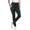 thumbnail image 1 of Woman Within Plus Size Petite Stretch-Cotton Knit Pull-On Pocket Leggings, 1 of 5