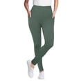 thumbnail image 1 of Woman Within Plus Size Tall Side Pocket Ankle-Length Pull-On Stretch Knit Cotton Spandex Leggings, 1 of 6