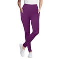 thumbnail image 1 of Woman Within Plus Size Petite Stretch-Cotton Knit Pull-On Pocket Leggings, 1 of 5