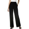 thumbnail image 1 of Woman Within Plus Size Petite Pull-On Elastic Waist Soft Pants, 1 of 6