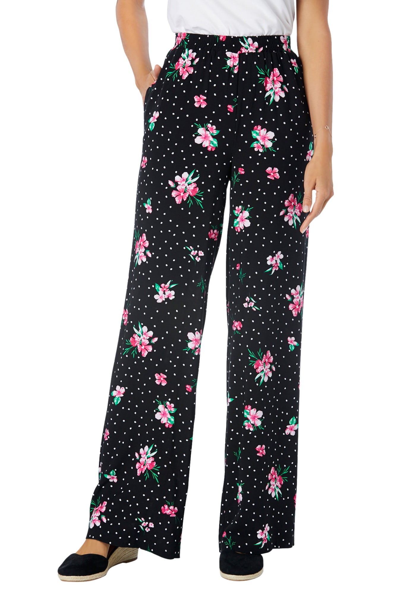 Plus size petite hotsell pull on pants