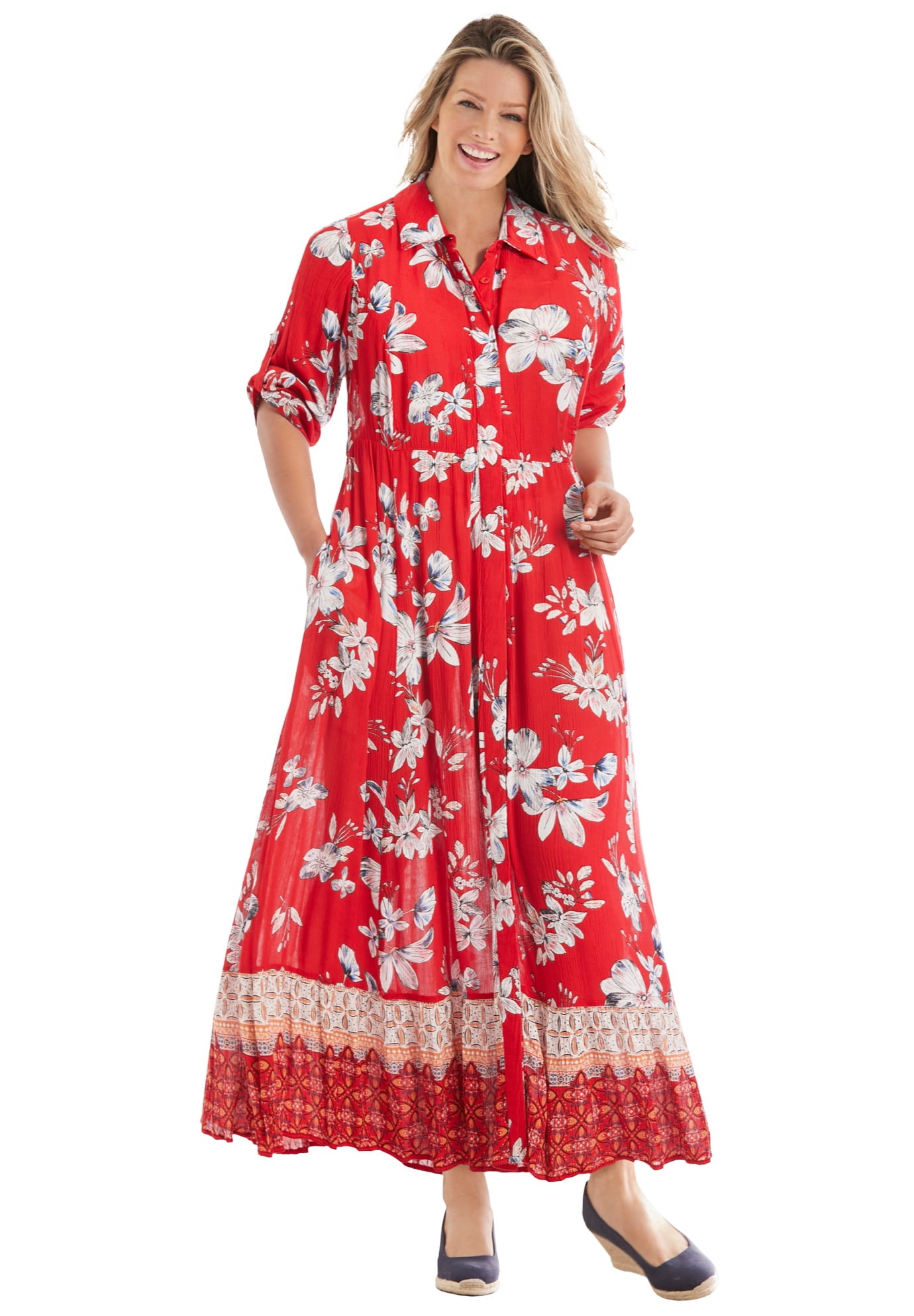 Woman Within Women s Plus Size Roll Tab Sleeve Crinkle Shirtdress 18 woman-within-women-s-plus-size-roll-tab-sleeve-crinkle-shirtdress-18