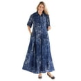 thumbnail image 1 of Woman Within Plus Size Petite Roll-Tab Sleeve Crinkle Shirtdress, 1 of 5