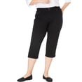 thumbnail image 1 of Woman Within Plus Size Stretch Built-In Slimming Panel Capri Jeans, 1 of 5