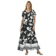 thumbnail image 1 of Woman Within Plus Size Short-Sleeve Crinkle Dress, 1 of 6