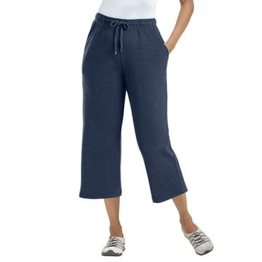 Woman Within Plus Size Petite Sport Knit Capri Pant