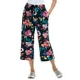 thumbnail image 1 of Woman Within Plus Size Petite Sport-Knit Pull-On Capri Pants, 1 of 5